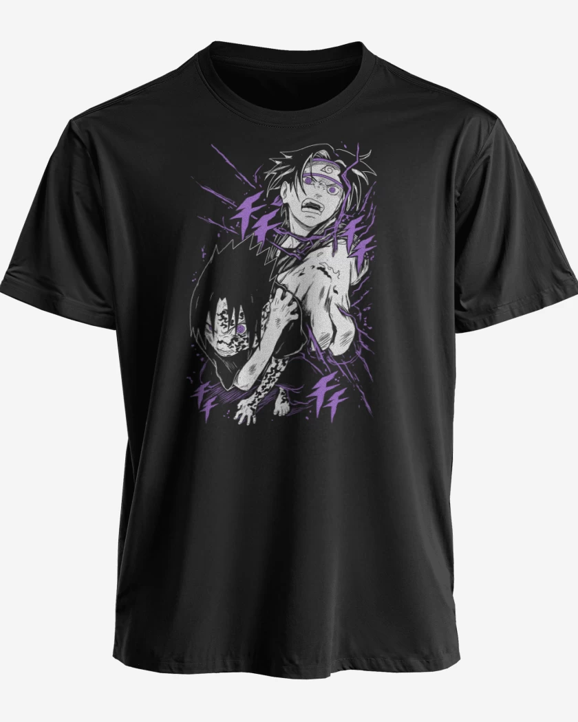 Polera premium Negro de Uchiha Sasuke