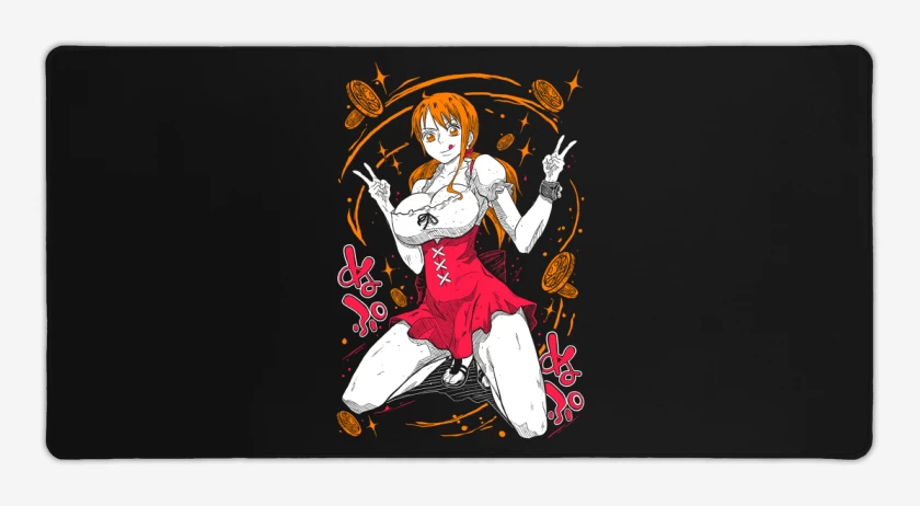 Mouse pad Gamer Negro de Nami 