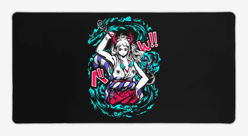 Mouse pad Gamer Negro de Princesa Oni