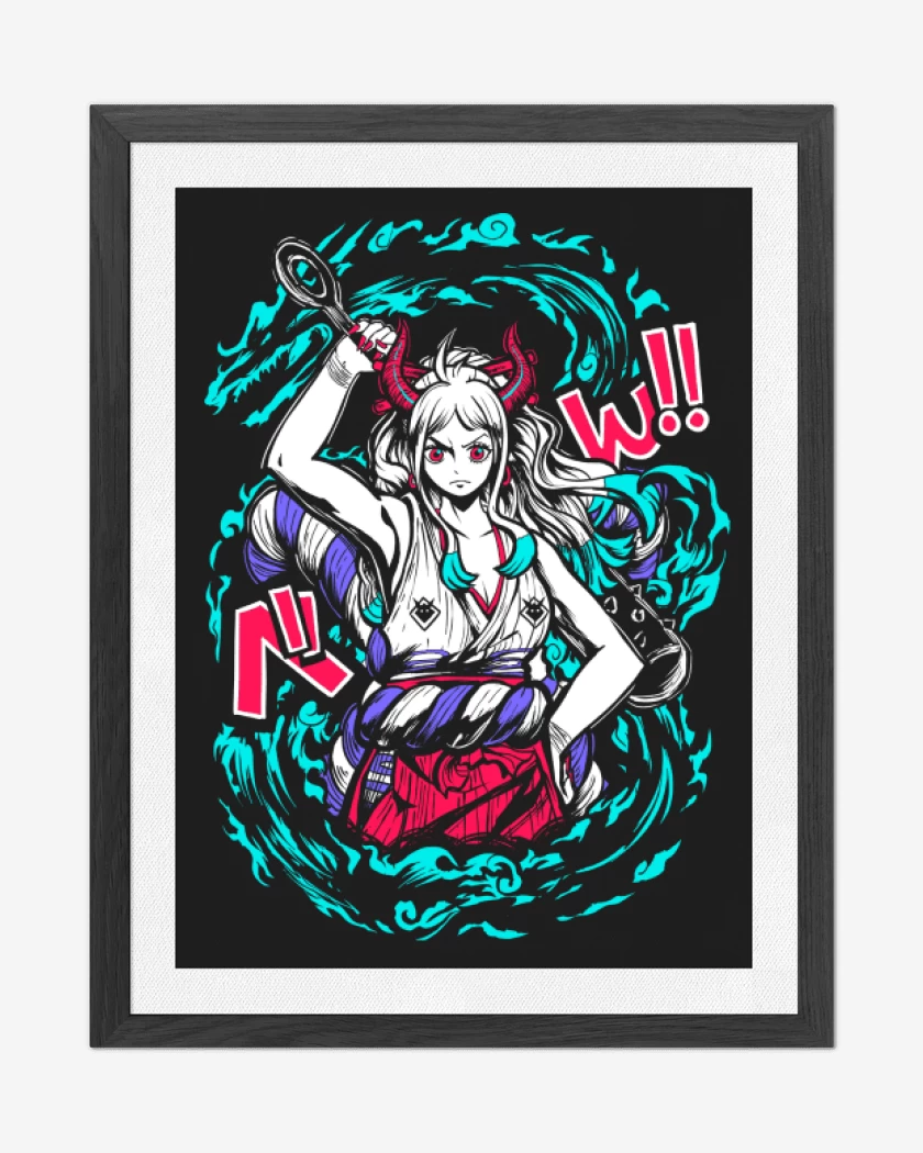 Cuadro decorativo Negro de Princesa Oni