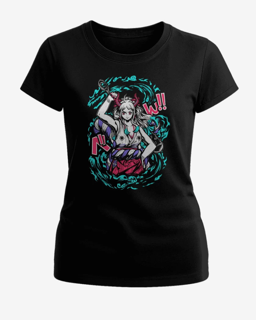 Polera de Mujer Negro de Princesa Oni