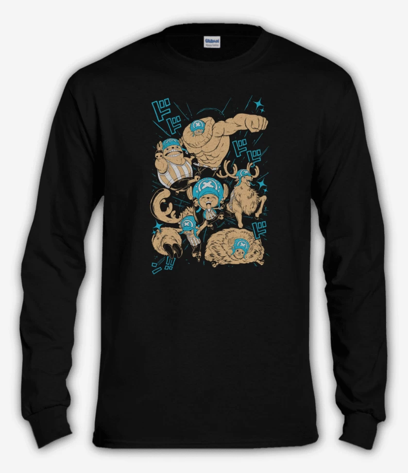Polera manga larga Negro de Tony Tony Chopper