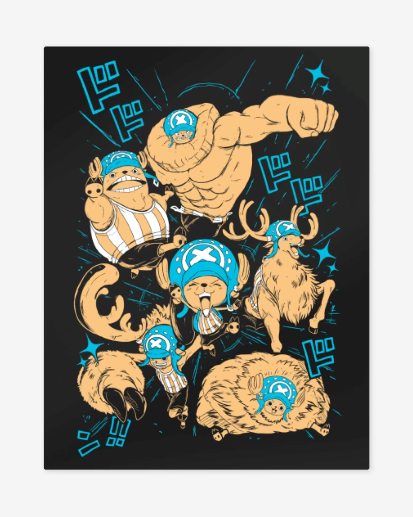 Print metalico Negro de Tony Tony Chopper