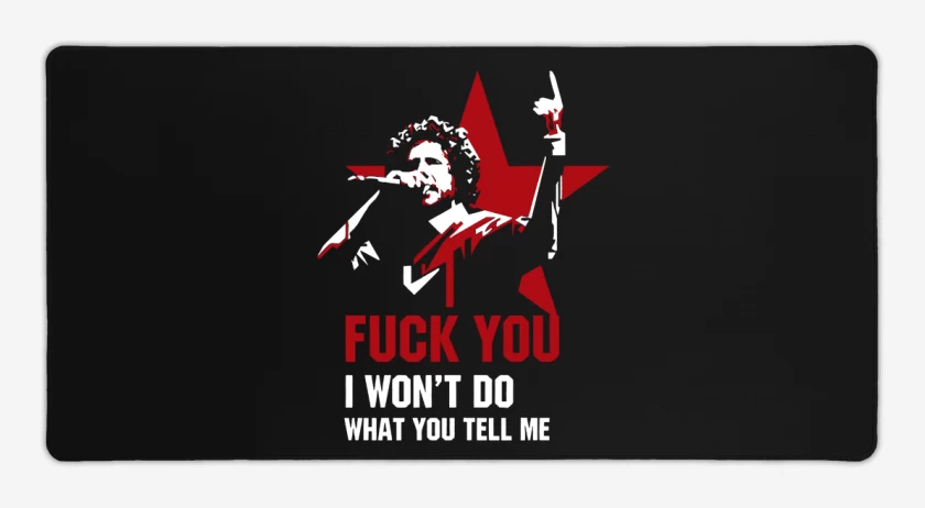 Mouse pad Gamer Negro de Fokiu