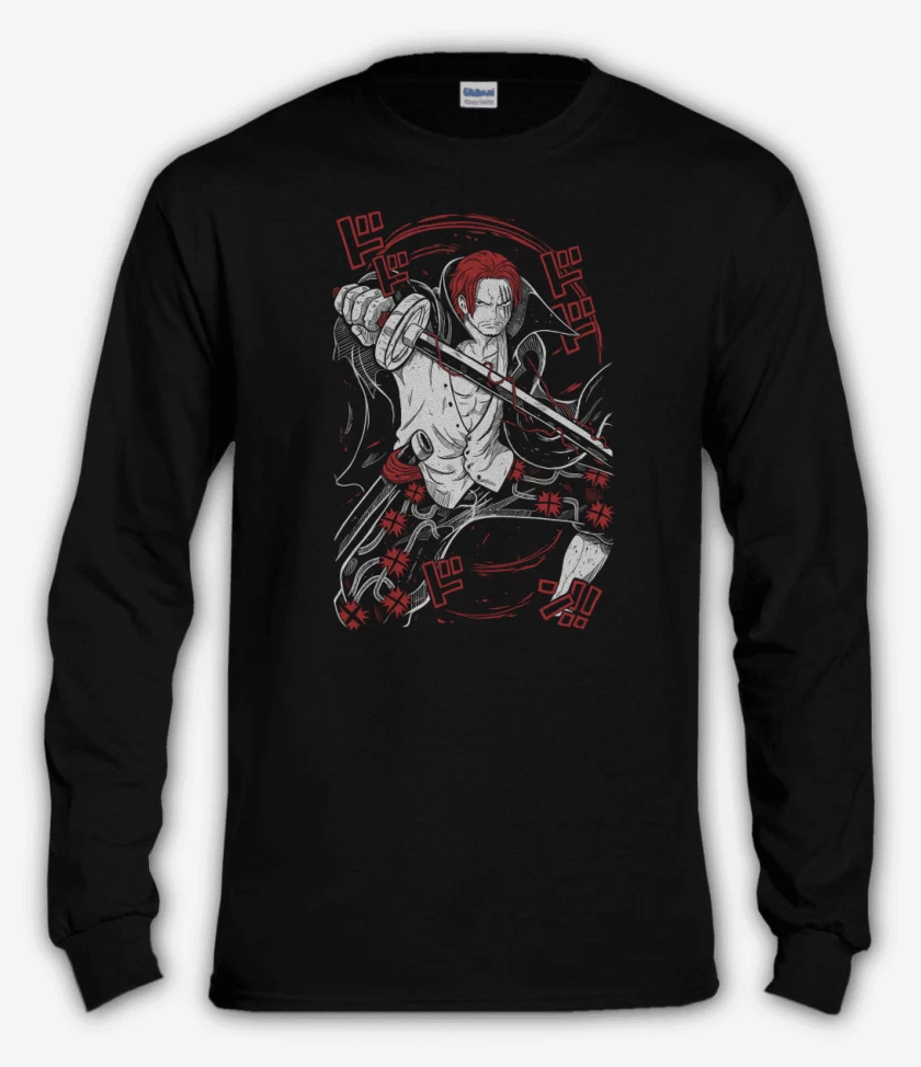 Polera manga larga Negro de Shanks