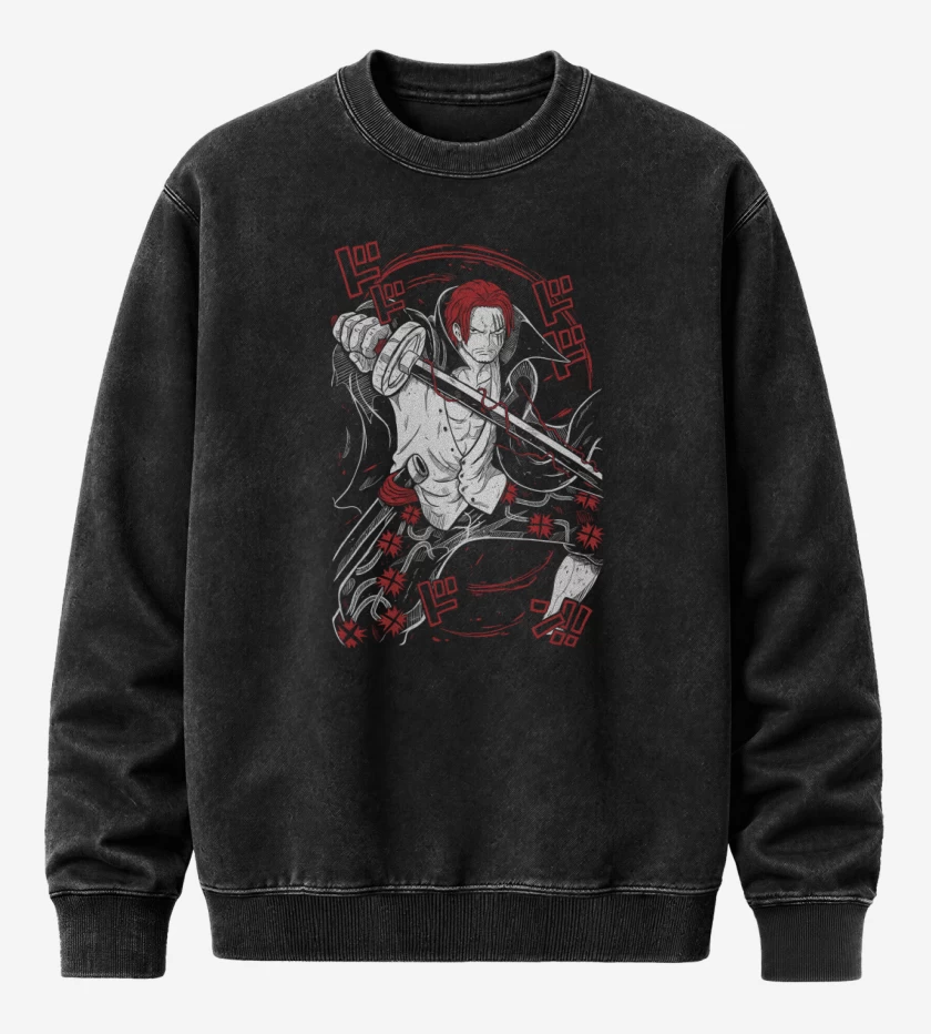 Poleron Polo Acid Wash Negro de Shanks