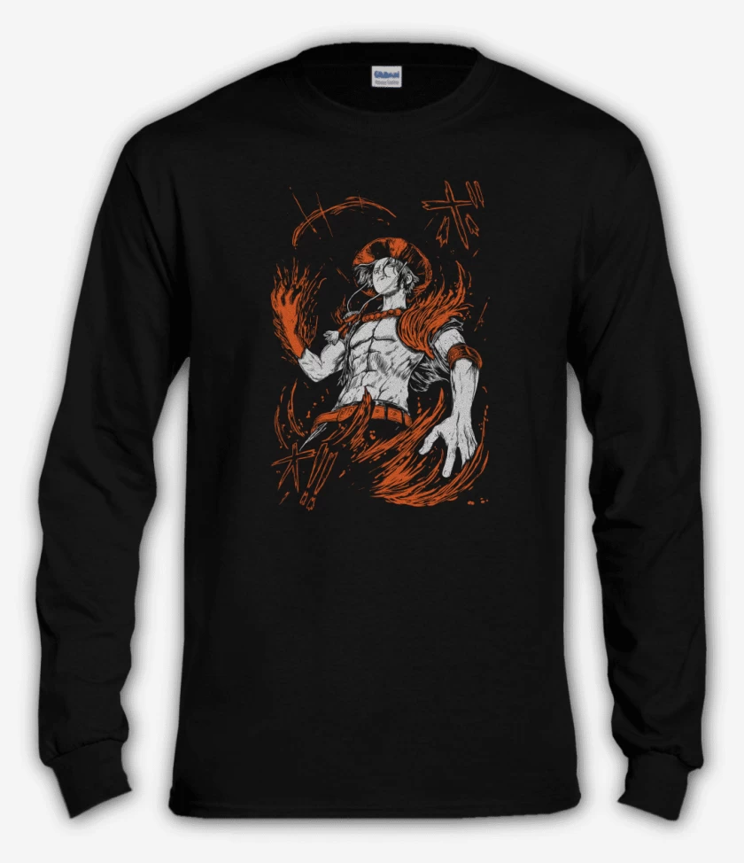 Polera manga larga Negro de ACE