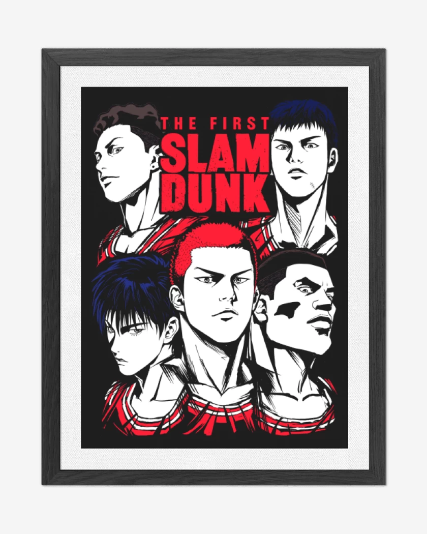 Cuadro decorativo Negro de Team Shohoku 