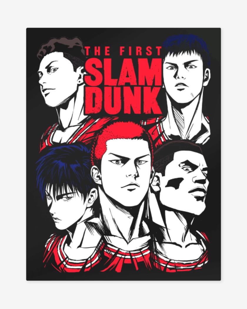 Print metalico Negro de Team Shohoku 