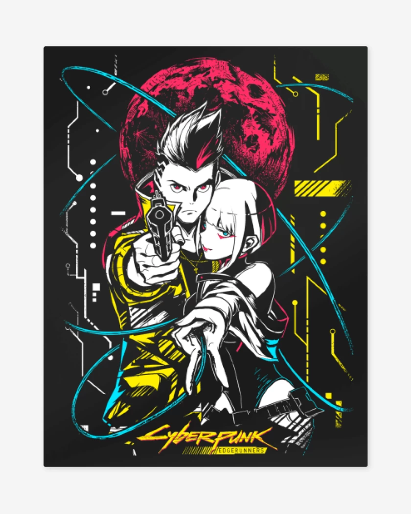 Print metalico David x Lucy