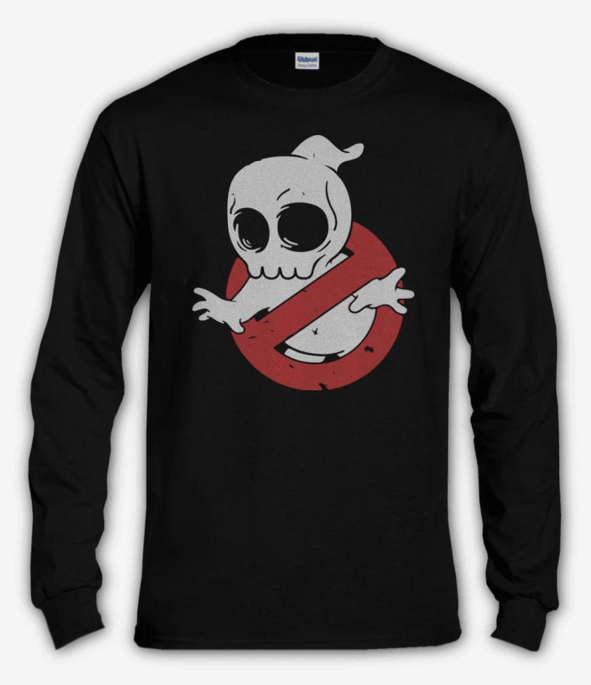 Polera manga larga Negro de Ghost B