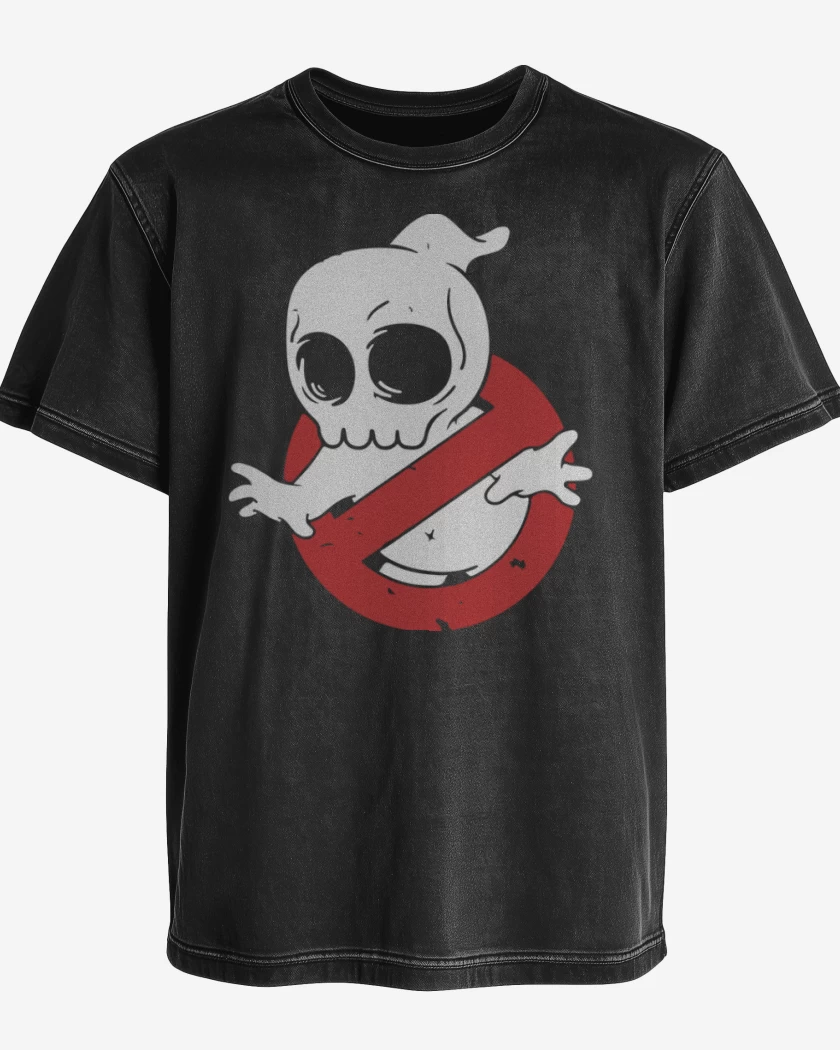 Polera desgastada Negro de Ghost B