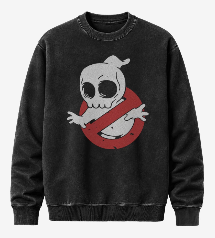 Poleron Polo Acid Wash Negro de Ghost B