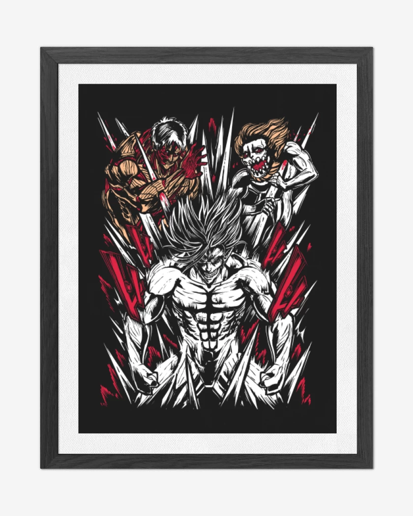 Cuadro decorativo Eren x Reiner x Galliard