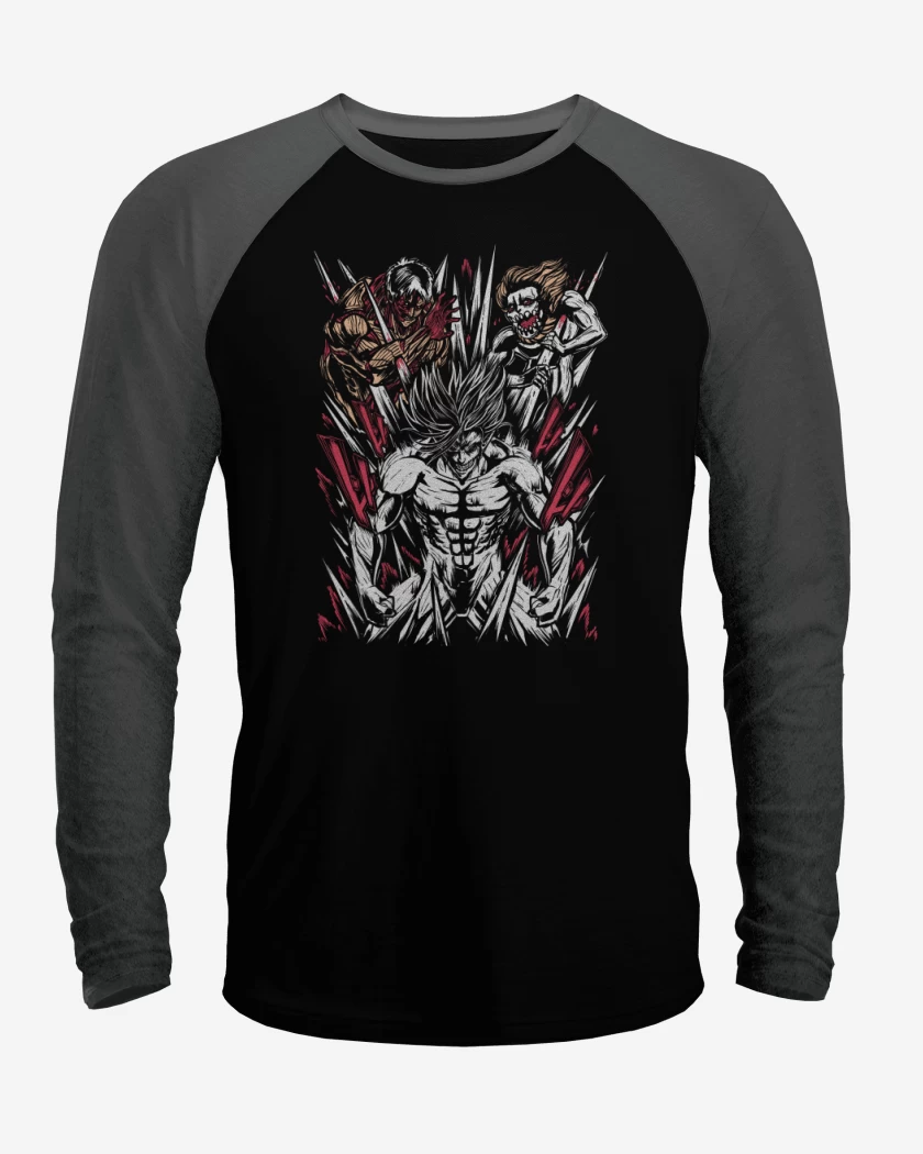 Polera Raglan Eren x Reiner x Galliard