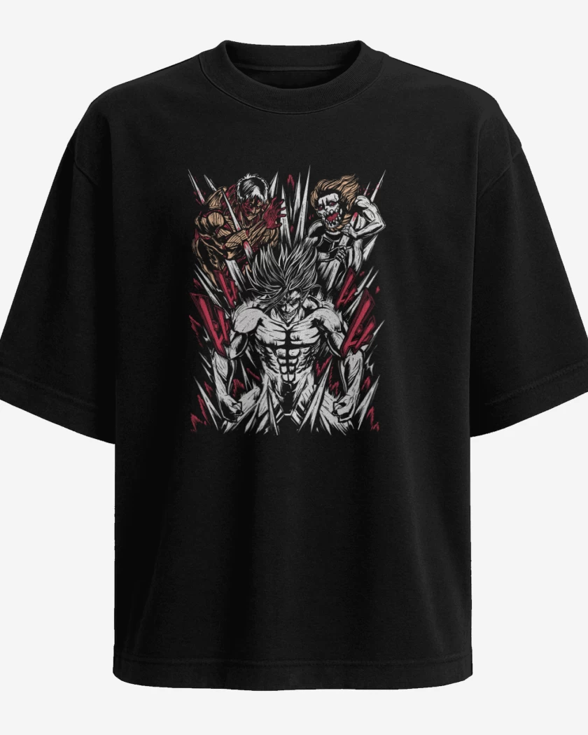 Polera Oversize Eren x Reiner x Galliard