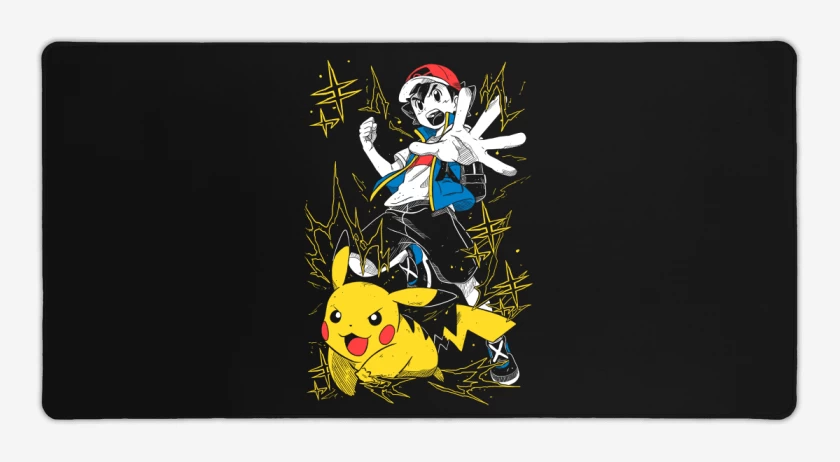 Mouse pad Gamer Ash x Pikachu