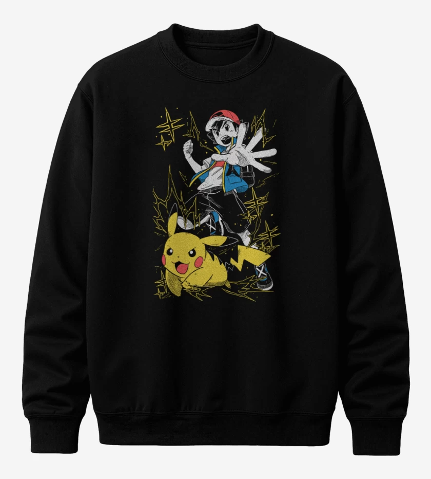Poleron polo Ash x Pikachu