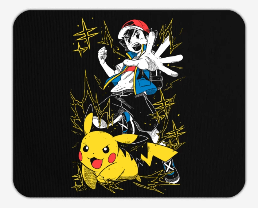 Mousepad Ash x Pikachu