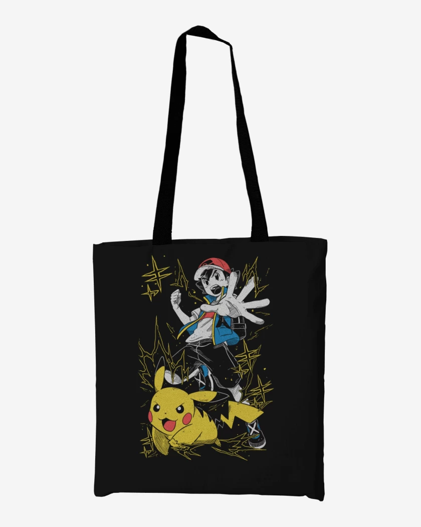 Totebag Ash x Pikachu