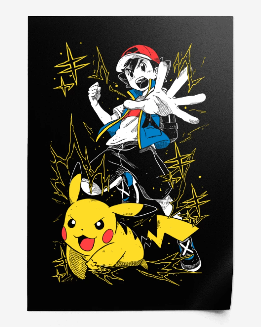 Print Ash x Pikachu