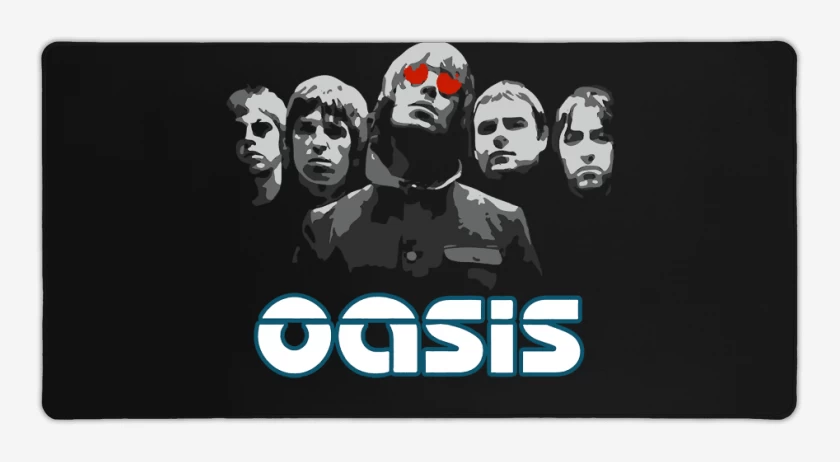 Mouse pad Gamer Negro de Oasis 2