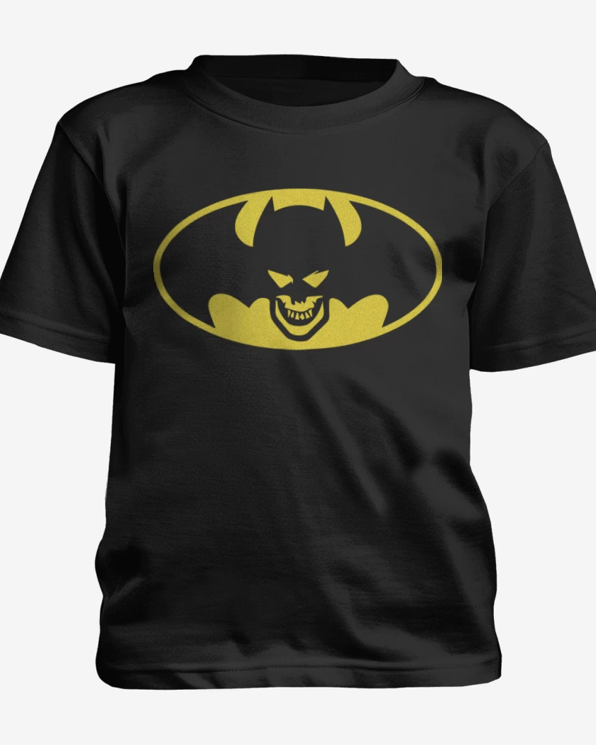 Polera de niño Negro de Murcielago Skull