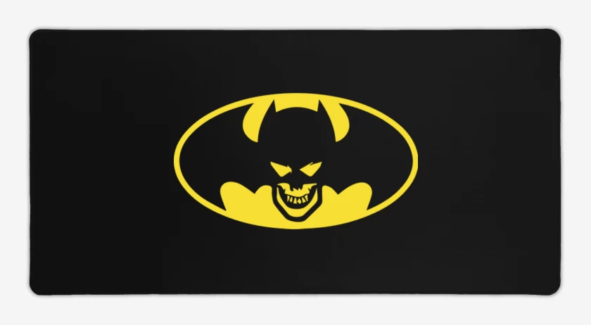 Mouse pad Gamer Negro de Murcielago Skull