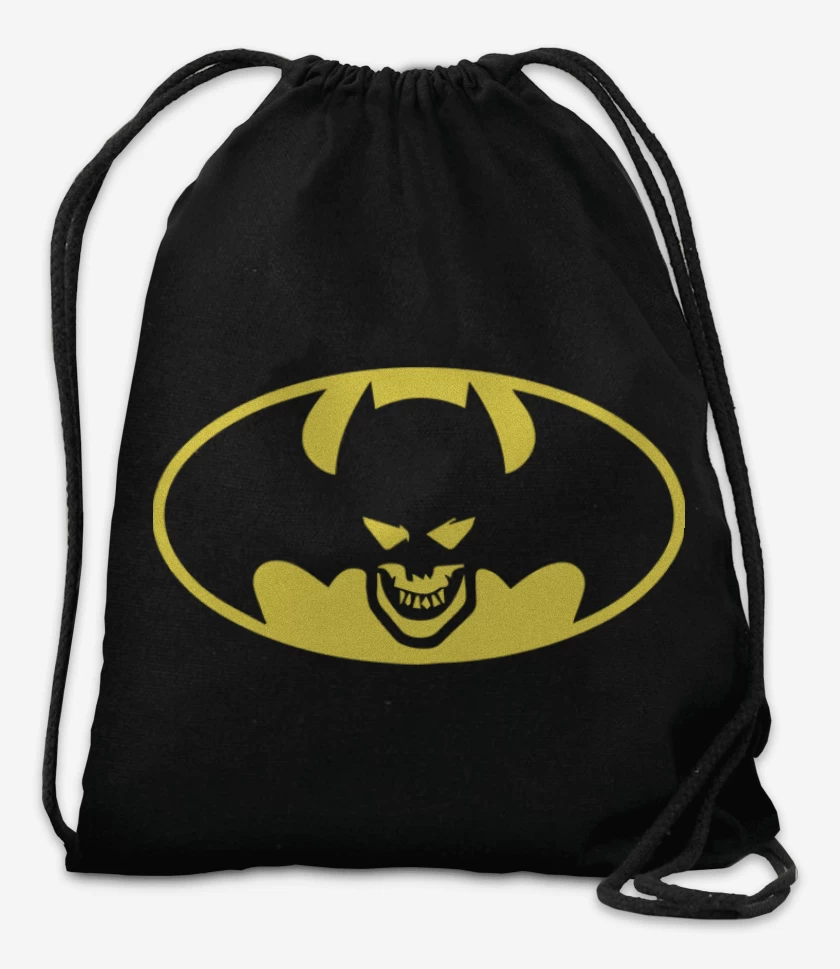 Mochila Negro de Murcielago Skull