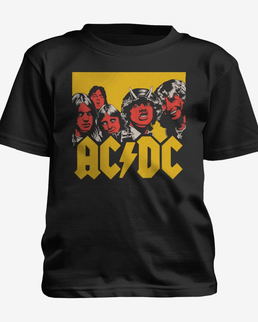 Polera de niño Negro de ACDC hell