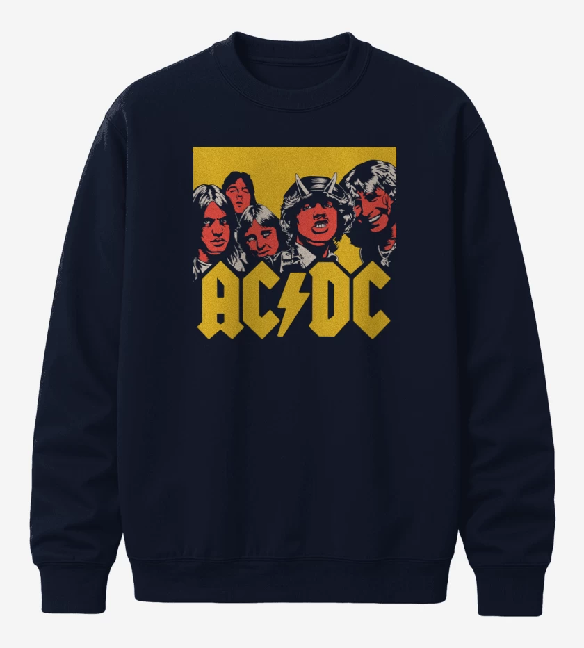 Poleron polo Azul Marino de ACDC hell
