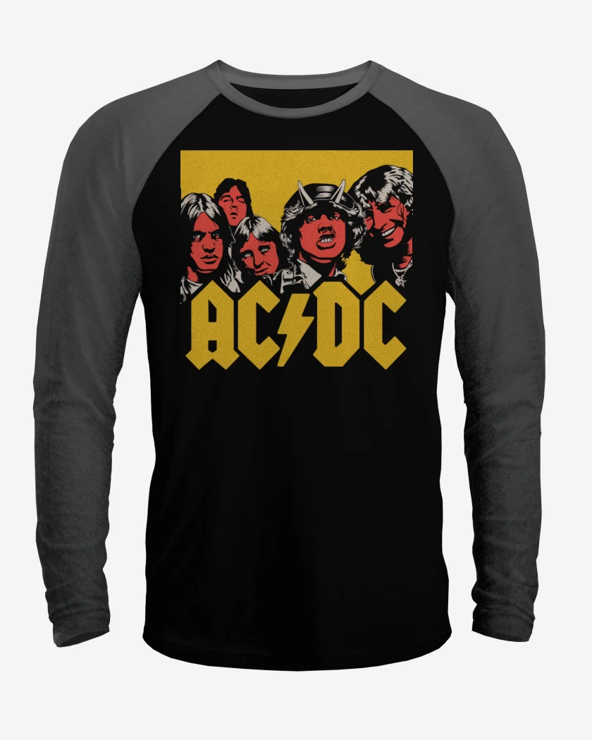 Polera Raglan ACDC hell