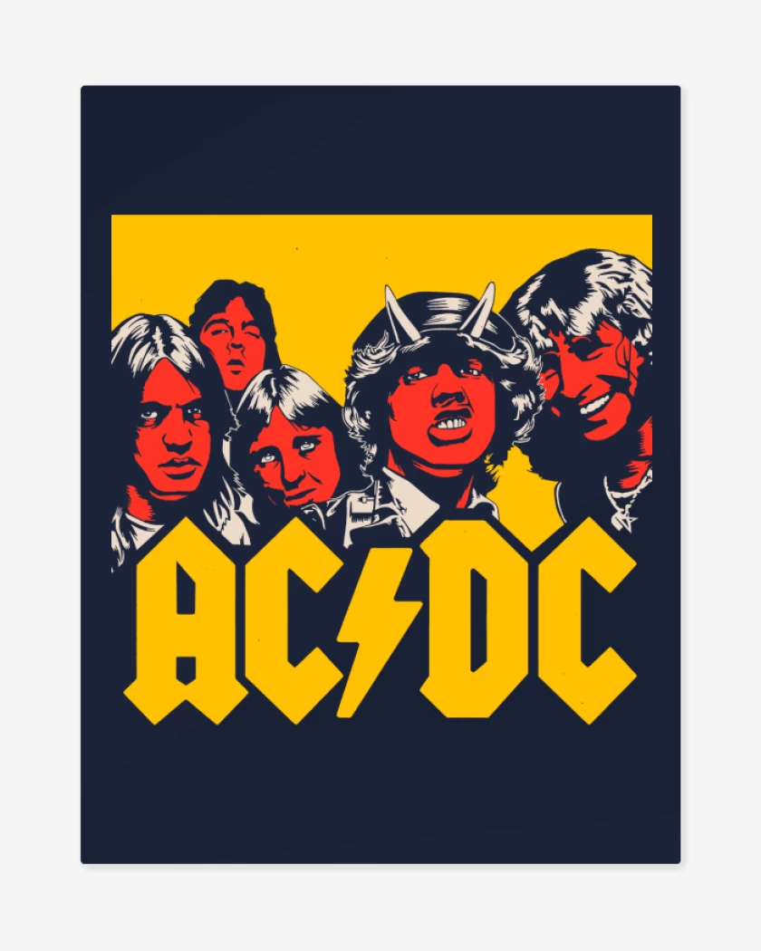 Print metalico ACDC hell
