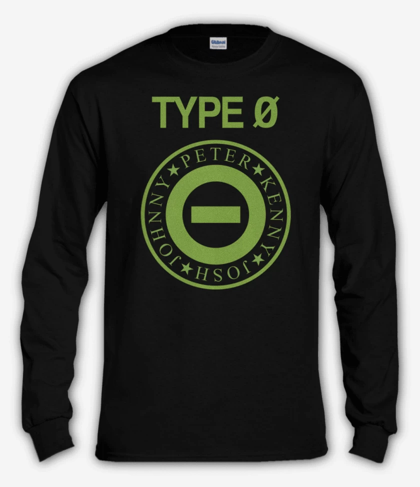 Polera manga larga Negro de Type 0