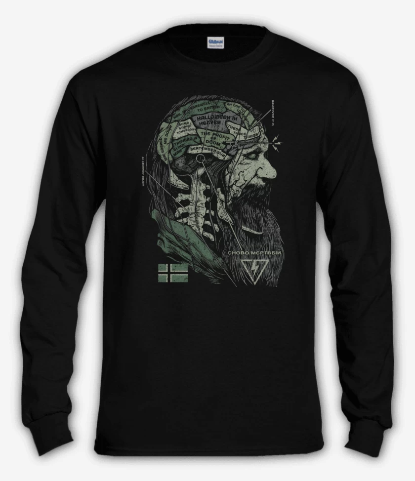 Polera manga larga Negro de Dead Again