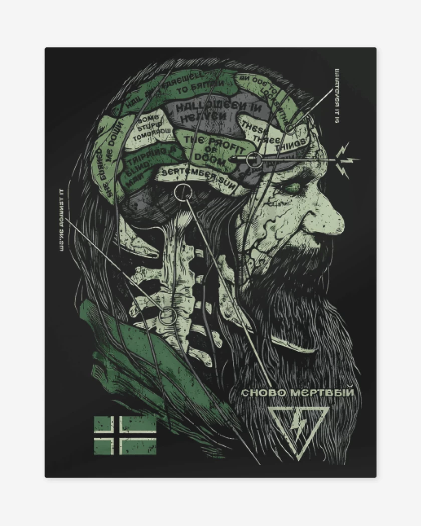 Print metalico Negro de Dead Again