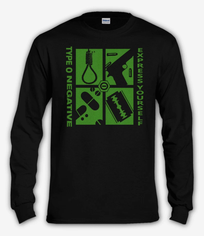 Polera manga larga Negro de Express Yourself