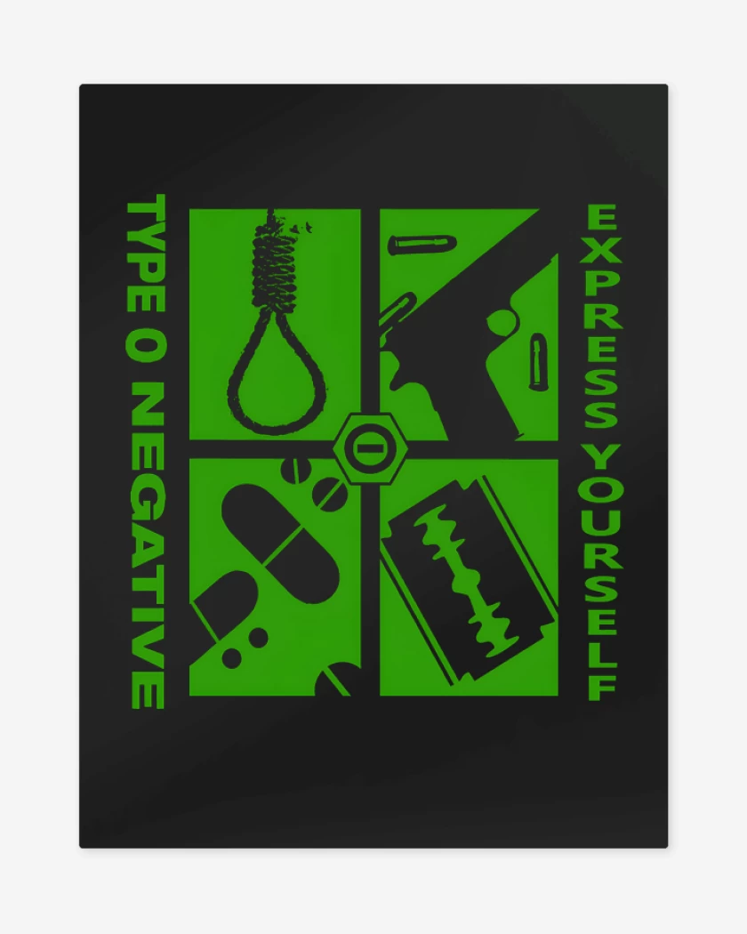 Print metalico Negro de Express Yourself
