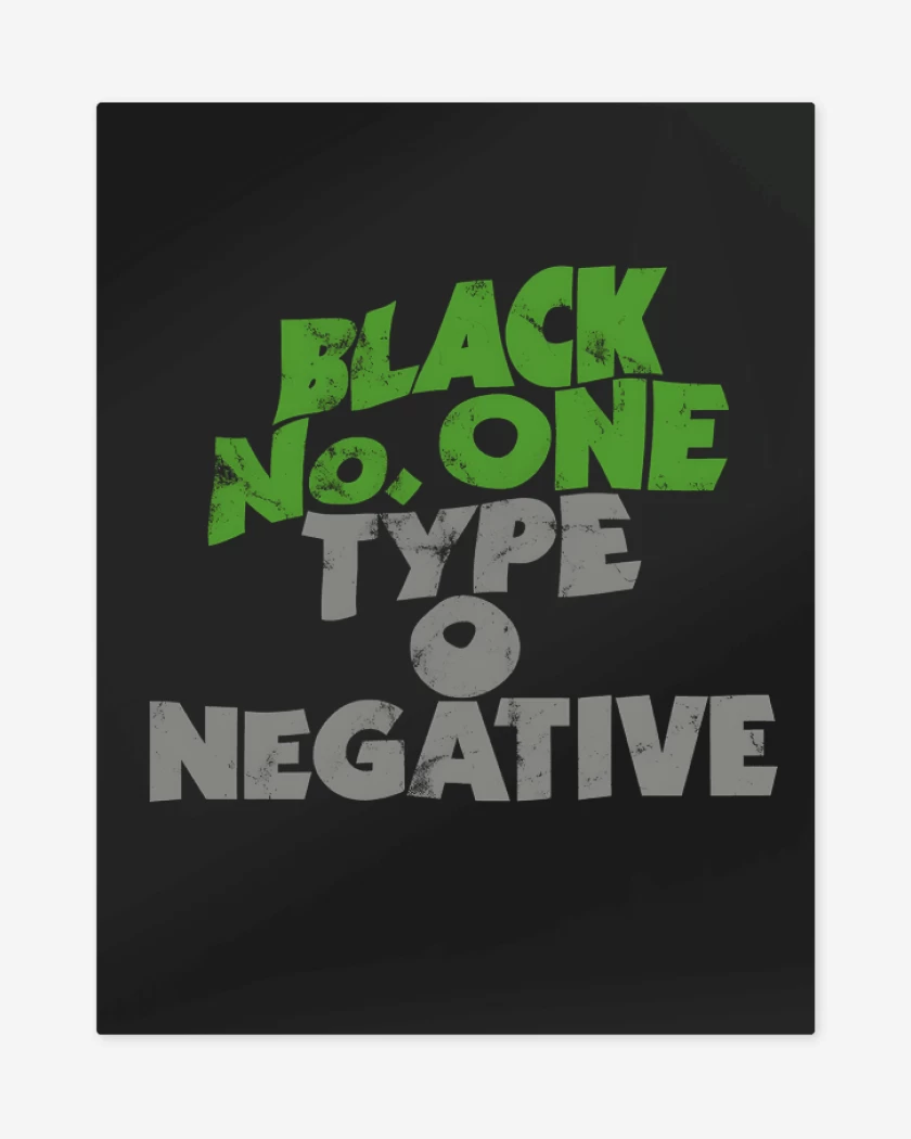 Print metalico Negro de Black N One