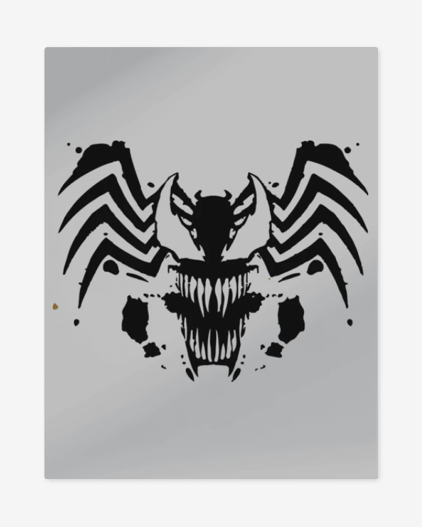 Print metalico Gris Melange de Araña B