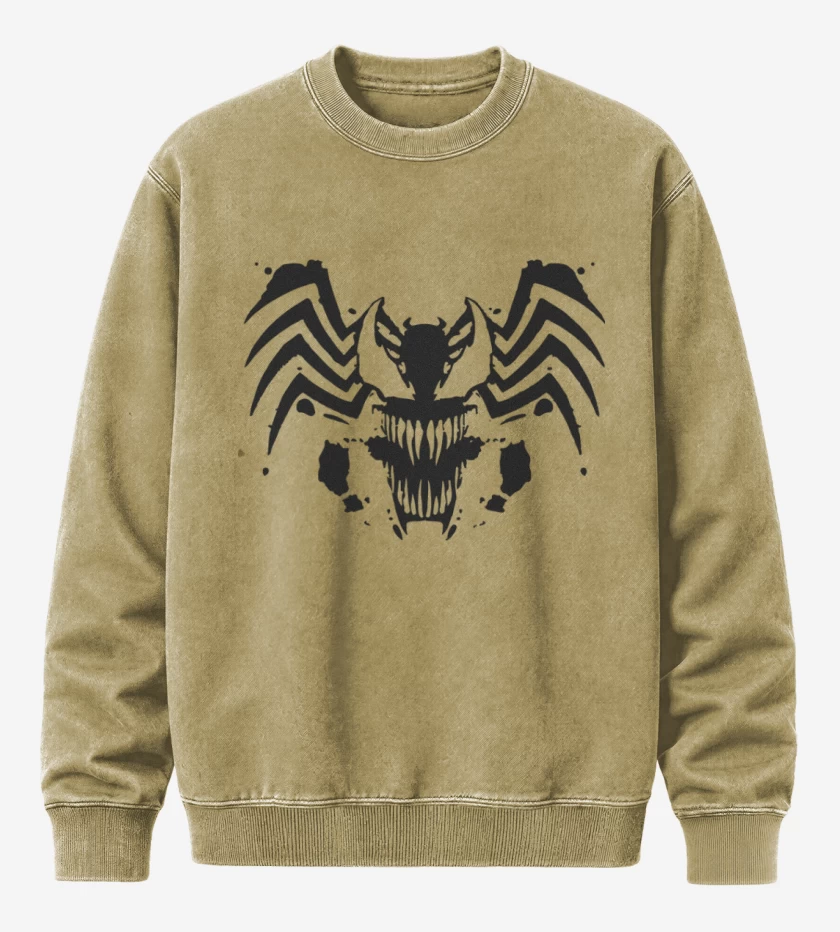 Poleron Polo Acid Wash Beige de Araña B
