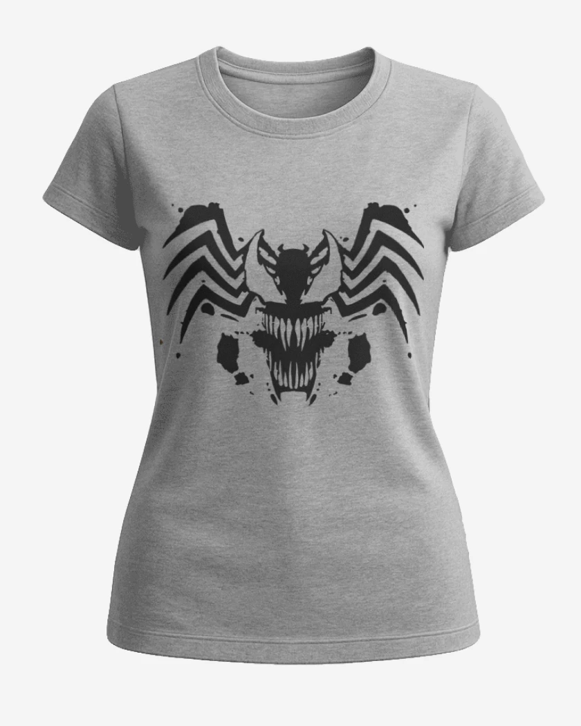 Polera de Mujer Gris Melange de Araña B