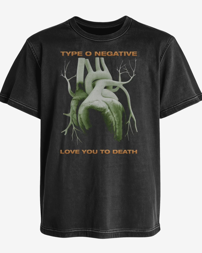 Polera desgastada Love You to Death