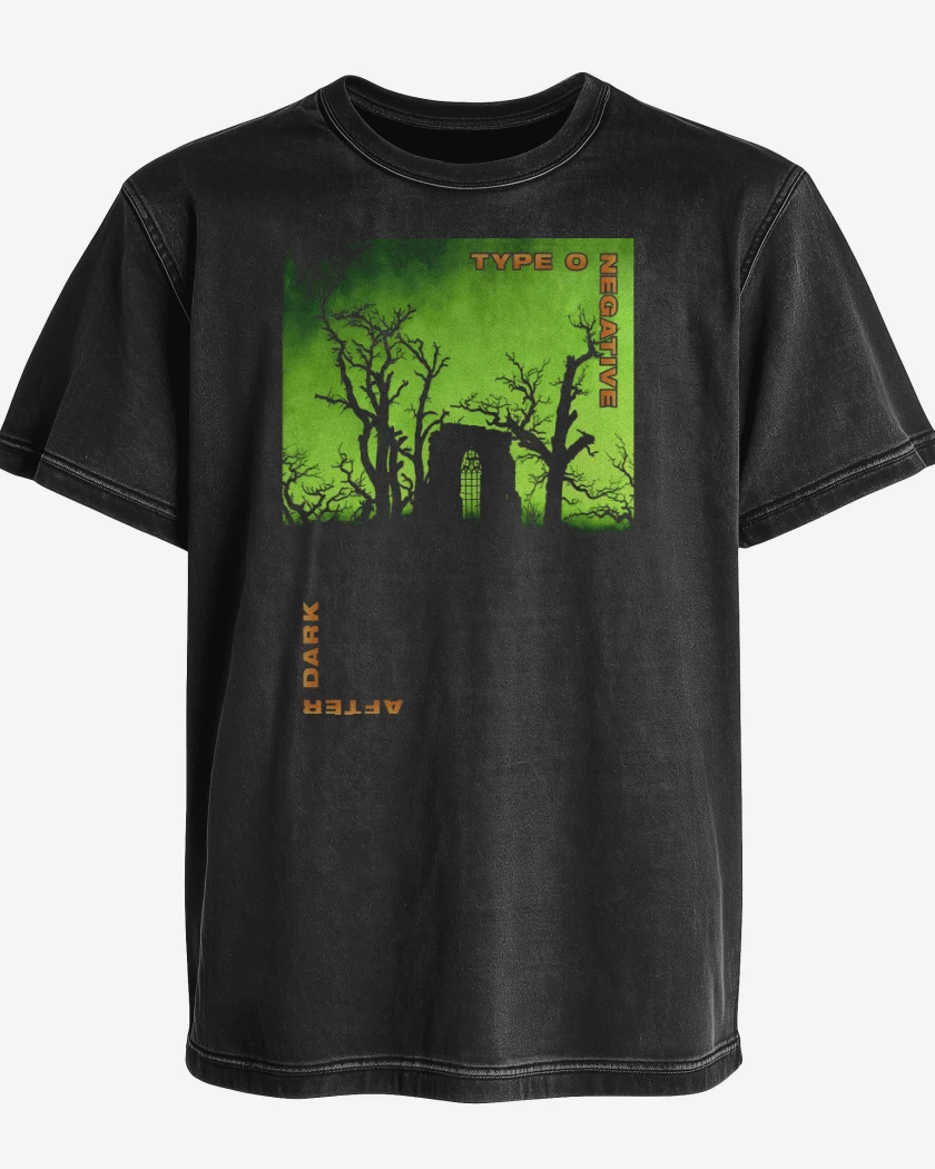 Polera desgastada Negro de After Dark