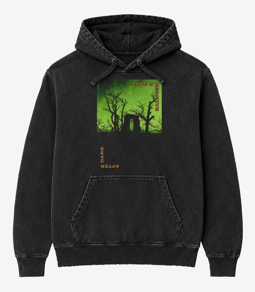 Poleron Canguro Acid Wash Negro de After Dark