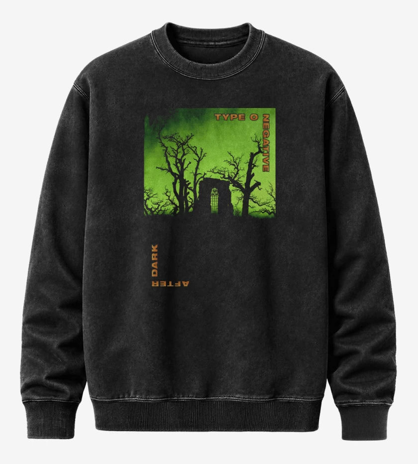 Poleron Polo Acid Wash Negro de After Dark