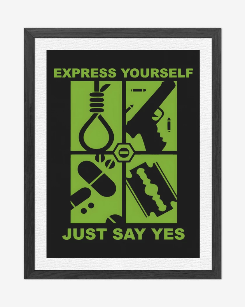 Cuadro decorativo Just Say Yes