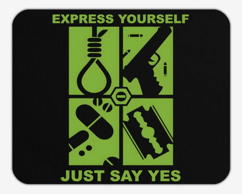 Mousepad Just Say Yes