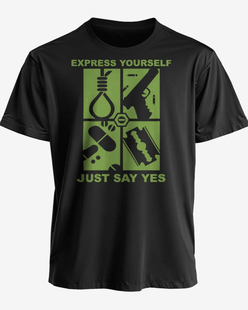 Polera premium Negro de Just Say Yes