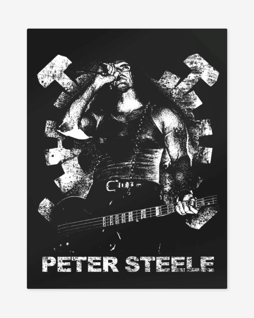 Print metalico Negro de Peter Steele
